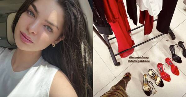 La Nación / Vestida de Dolce & Gabbana, Nadia Ferreira prepara producción de fotos