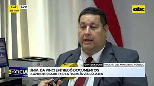 Video: Universidad da Vinci entregó documentos - ABC Noticias - ABC Color