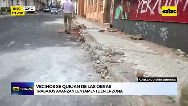 Cableado subterráneo: vecinos se quejan de las obras - ABC Noticias - ABC Color