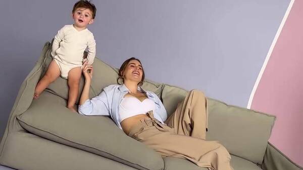 [VIDEO] ¡El hijo de Stephi Stegman debutó como modelo a los un añito!