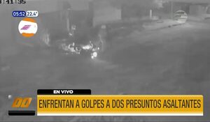 Enfrentaron a golpes a dos presuntos delincuentes y evitaron asalto | Telefuturo