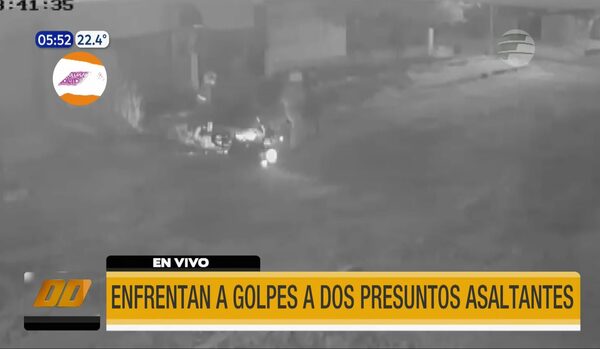 Enfrentaron a golpes a dos presuntos delincuentes y evitaron asalto | Telefuturo