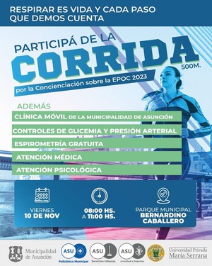 Realizan corrida de concienciación sobre EPOC