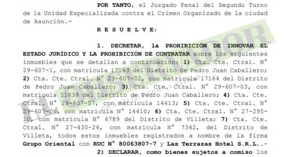 Ponen a resguardo siete inmuebles vinculados a esposo de fiscal Uemura