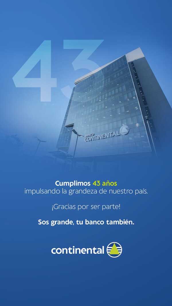 Banco Continental lanza campaña institucional para conmemorar sus 43 años - Megacadena - Diario Digital