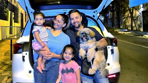 Mariela Bogado ya llegó a Paraguay con toda su familia