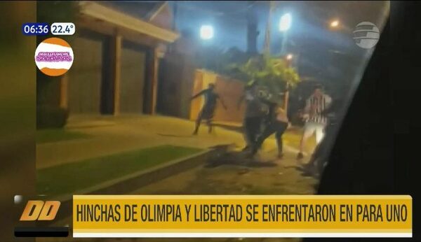 Hinchas de Olimpia y Libertad se enfrentaron en Para Uno | Telefuturo