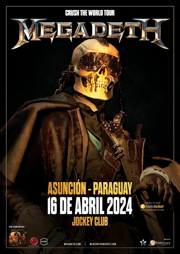 Anuncian retorno de la banda estadounidense Megadeth