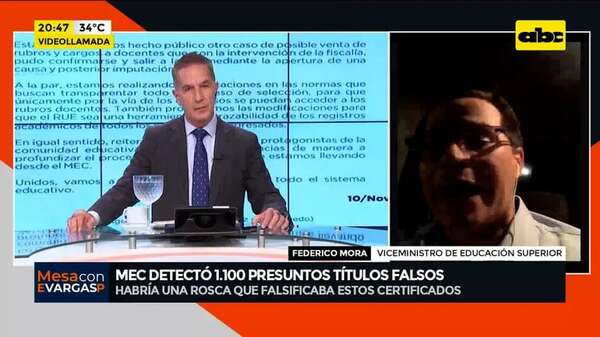 Video: MEC detectó rosca que habría falsificado unos 1.100 títulos - Mesa de Periodistas - ABC Color