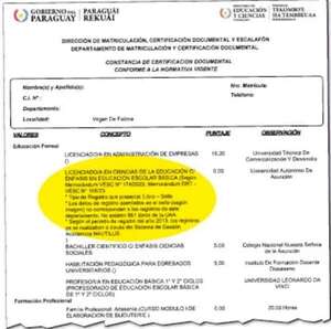 MEC detecta  rosca dedicada a la falsificación de títulos - Política - ABC Color