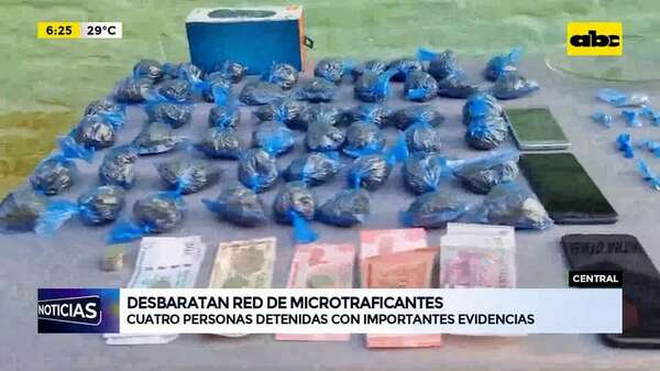 Video: Desbaratan red de microtraficantes de Central - ABC Noticias - ABC Color
