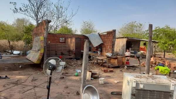 Alto Paraguay: temporal destruye viviendas y local escolar en María Auxiliadora - Noticias del Chaco - ABC Color