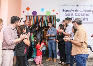 MINNA inauguró un espacio de cuidado del Programa Abrazo en San Cosme y Damián