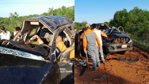 Ex-Puentesiño: Vehículo de Senad sufre aparatoso accidente y un militar estaría grave