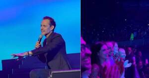 La Nación / Muy enamorado, Marc Anthony le volvió a pedir matrimonio a Nadia en pleno show