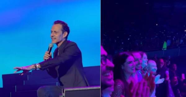 La Nación / Muy enamorado, Marc Anthony le volvió a pedir matrimonio a Nadia en pleno show