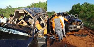 VEHÍCULO DE SENAD SUFRE APARATOSO ACCIDENTE Y UN MILITAR ESTARÍA GRAVE - Itapúa Noticias