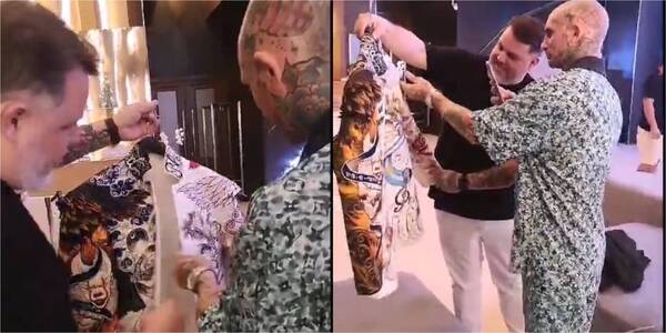 [GALERÍA] Cantante de "Ke Personajes" quedó shockeado con traje nacional que tenía su historia