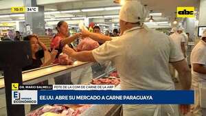 Video: Exportación de carne paraguaya a Estados Unidos - ABC Noticias Primera - ABC Color