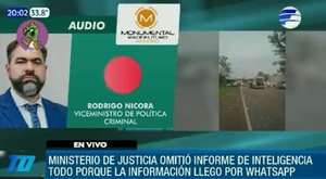 Justicia ignoró informe de inteligencia porque "les llegó por WhatsApp" - Noticias Paraguay