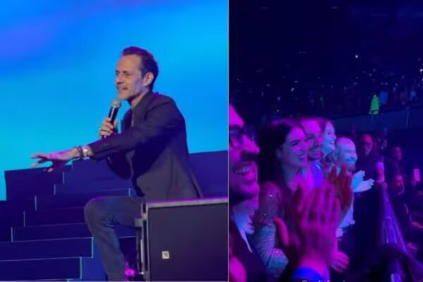 Muy enamorado, Marc Anthony le volvió a pedir matrimonio a Nadia en pleno show