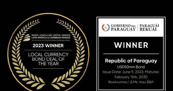 La Nación / Paraguay recibió el Premio Awards 2023 por exitosa operación de bonos