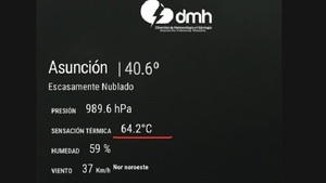 Desconcertantes térmicas del sábado fueron un error, afirman desde Meteorología - Noticias Paraguay