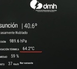 Sensación térmica del sábado fue un error de cálculo, explican - Paraguay.com