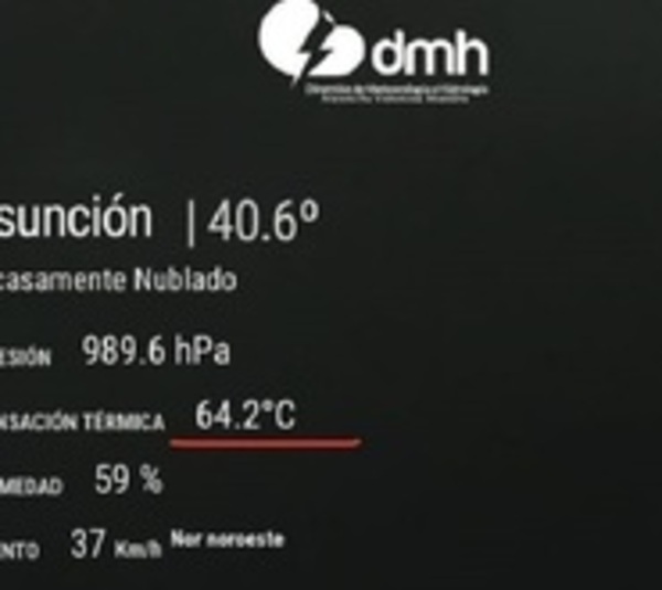 Sensación térmica del sábado fue un error de cálculo, explican - Paraguay.com