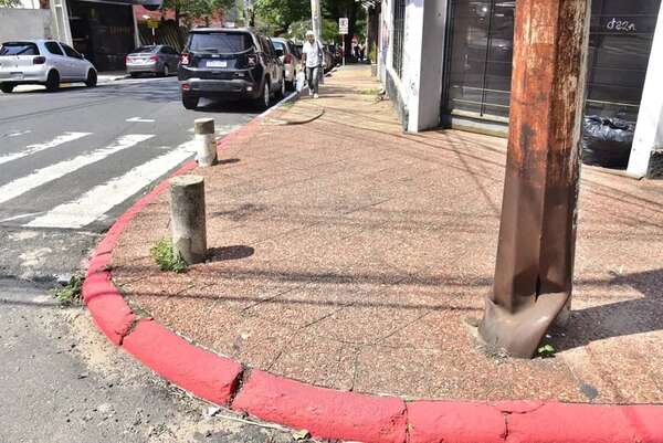 ¿Por qué Nenecho está pintando de rojo los cordones de Asunción? - Nacionales - ABC Color