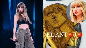 Paraguayo creo la milanesa con cara de Taylor Swift