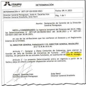 PSE 2023: Itaipú destituye a tres jefes y otros tres dependen del Consejo - Economía - ABC Color