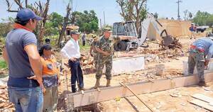 La Nación / Ministerio de Defensa inicia reconstrucción tras tornado