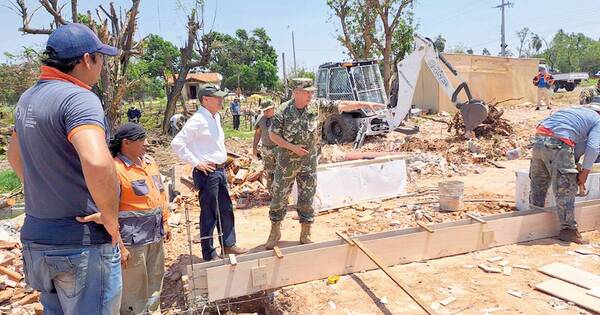 La Nación / Ministerio de Defensa inicia reconstrucción tras tornado
