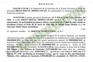 Hombre de confianza de Cucho es beneficiado con arresto domiciliario bajo fianza superior a los G 5.000 millones