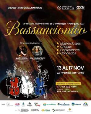 Inicia el “2do Festival Internacional de Contrabajo del Paraguay” - .::Agencia IP::.
