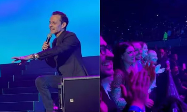 Marc Anthony le volvió a pedir matrimonio a Nadia en pleno show