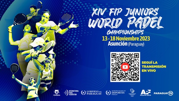 Todos los partidos del Mundial Junior de Pádel se trasmitirán por el Canal de YouTube de Paraguay Tv - .::Agencia IP::.