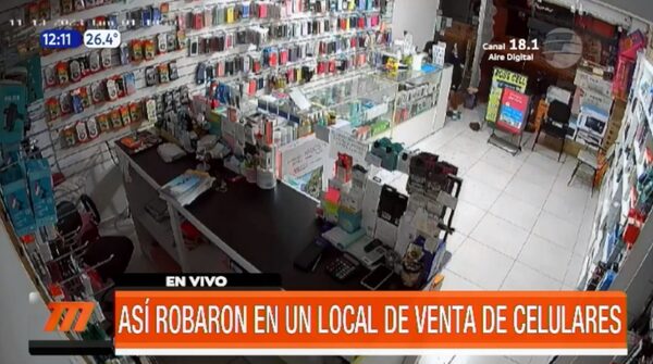Robó varios celulares de un local en Asunción | Telefuturo