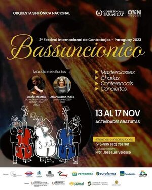 Segundo Festival de Contrabajo se inicia este lunes en el "Tom Jobim" de la Embajada de Brasil