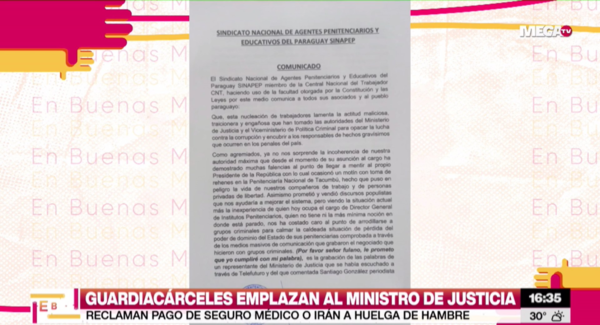 Guardiacárceles vuelven a exigir que se desista del acuerdo con nueva empresa de seguro médico - Megacadena - Diario Digital
