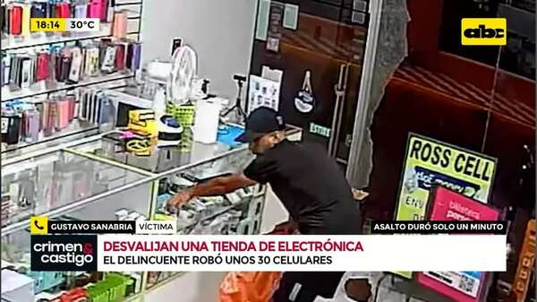 Video: Desvalijan una tienda de electrónica - ABC TV - ABC Color
