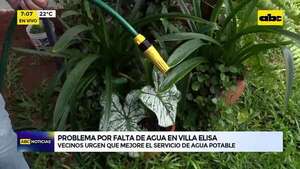 Video: Problema por falta de agua en Villa Elisa - ABC Noticias - ABC Color