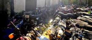 PJC: denuncian la sustracción de 27 motocicletas del depósito del Poder Judicial - Policiales - ABC Color