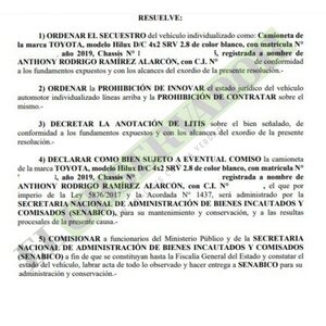 A Ultranza Py: Camioneta se suma a lote de bienes sujetos a eventual comiso