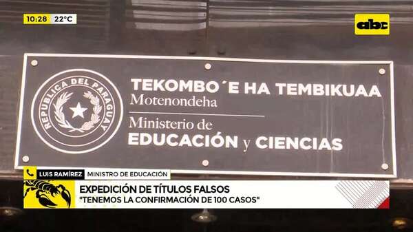 Video: Expedición de títulos falsos - ABC Noticias - ABC Color