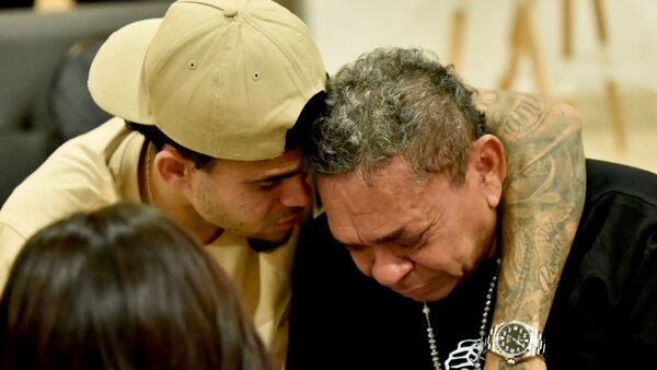 Luis Díaz se reencuentra con su padre