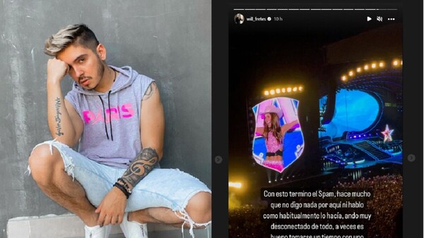 Will Fretes viajó a Brasil y estuvo presente en el show de RBD