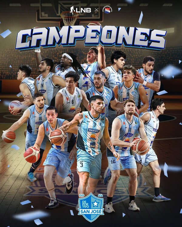 San José es Campeón de la Liga Nacional de Básquet - ADN Digital