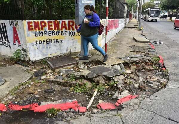 Estacionamiento tarifado: Parxin deberá pintar de nuevo zona de cordones rotos, afirman - Nacionales - ABC Color